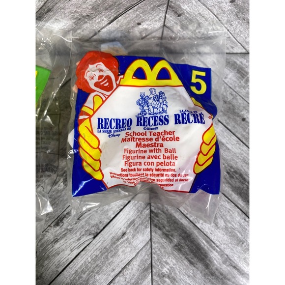 McDonalds Recess Figurines Vince Gretchen School Teacher Lot 6 Toys Prizes Gift - Picture 3 of 6